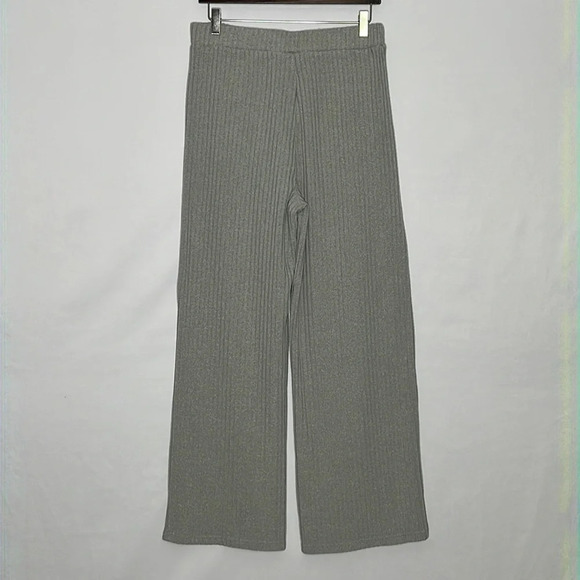 Vero Moda Blossom Rib Knit Leisure Pants in Grey - Size Large - Picture 5 of 8